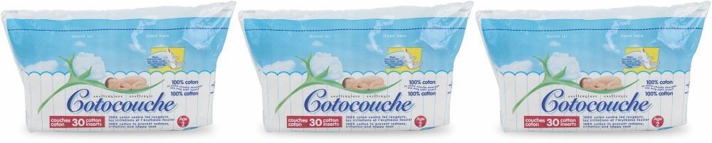 Cotocouche Couches coton 2ème âge 3x30 pc(s) Couches