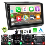 ESSGOO DAB+ 64G Android 15 Für Fiat Ducato 2006-2022 GPS Navi WiFi Carplay Autoradio (Digitalradio (DAB), 4+64GB(optional), RDS, AM, FM, Carplay Android Auto Bluetooth EQ USB GPS Navi WIFI Touchscreen) schwarz