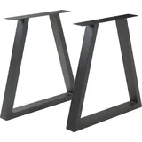 [en.casa] Tischgestell 2er Set Lyngby 72 x 55/70 cm