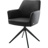 DeLife Polsterstuhl Xana-Flex Leder schwarz