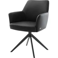 DeLife Polsterstuhl Xana-Flex Leder schwarz