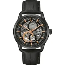 BULOVA Sutton Automatic Schwarz Automatik 98A283