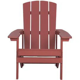 Beliani Gartenstuhl 76 x 94 x 100 cm rot