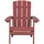 Beliani Gartenstuhl 76 x 94 x 100 cm rot
