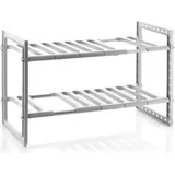InnovaGoods Shibblek Ausziehbares Spülenregal 28 x 37,5–66,5 cm Farbe Silber