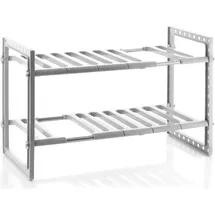 InnovaGoods Shibblek Ausziehbares Spülenregal 28 x 37,5–66,5 cm Farbe Silber