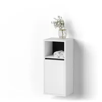 Livinity® Midischrank, Weiß, Rechteckig, 38x80x33 cm, Badezimmer, Badezimmerschränke, Midischränke