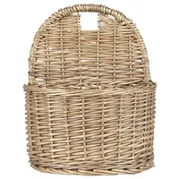 ib laursen Wandkorb halbrund Hängekorb 13 x 20 x 25 cm braun