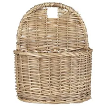 ib laursen Wandkorb halbrund Hängekorb 13 x 20 x 25 cm braun