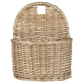 ib laursen Wandkorb halbrund Hängekorb 13 x 20 x 25 cm braun