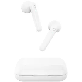 Forever Wireless In-Ear Kopfhörer In-Ear Headset mit aufladbarem Case mit Mikrofon kompatibel mit Smartphone Weiß