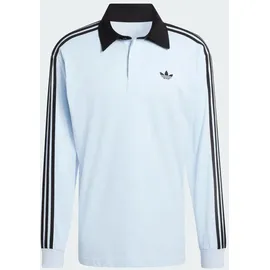 adidas 3-STREIFEN RUGBY LONGSLEEVE POLO blau M