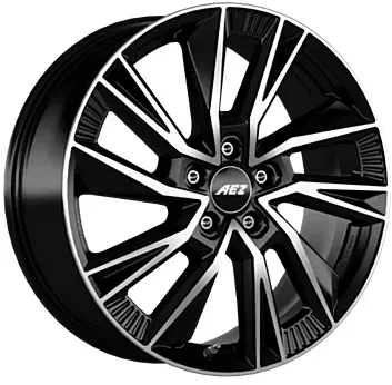 AEZ Havanna Dark Black Polished 9x21 ET 45 5/114.3 Alufelge Schwarz