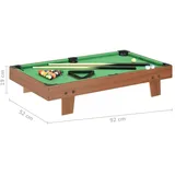 vidaXL 3-Fuß-Mini-Billardtisch 92×52×19 cm Braun und Grün