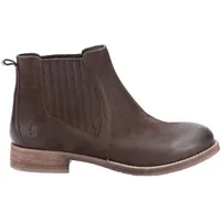 Hush Puppies Damenstiefel Chelsea Knöchel Speicher Edith Leder Slipper Brown UK