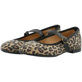 Ca'Shott Cashott Riemchenballerina Elvira beige | mokka / schwarz 38