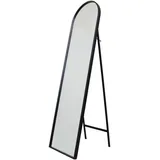 Fragix Standspiegel, Schwarz, Metall, 40x150x4 cm, Spiegel, Standspiegel