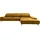 Musterring Wohnlandschaft MUSTERRING "MR 2490 Ecksofa mit erstklassigem Sitzkomfort, Long-Life-Leder", gelb (kurkuma, b), B:342cm T:207cm, Sofas, Wohnlandschaft, Bronze-Fuß Sitzhöhe 46cm, wahlweise mit Funktionen, Maße 342 x 207 cm