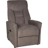 Duo Collection Massagesessel »Cadillac mit Massagefunktion, elektrischer Aufstehhilfe«, Relaxfunktion und Taschenfederkern mit Stahlwellenunterfederung, grau