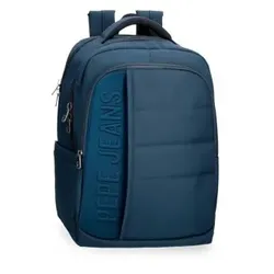 Pepe Jeans Unisex. 7012341 Ancor Computer Rucksack 15,6" zwei Fächer anpassungsfähig Marine (OSFA), Lässig, Polyester