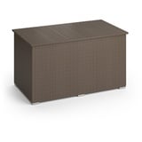 Oskar XXL Polyrattan Kissenbox 950L Auflagenbox Braun Gartenbox Gartentruhe