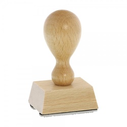 Holzstempel (40x30 mm - 6 Zeilen)