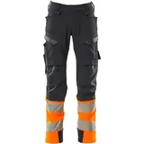 Mascot Hose mit Knietaschen ULTIMATE Stretch Hose 82C45 schwarzblau/hi-vis orange