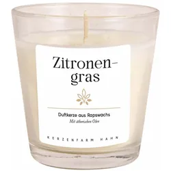 Duftkerze Glas - Zitronengras