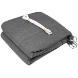 Woltu Sonnensegel Rechteck HDPE 360 x 360 cm Grau