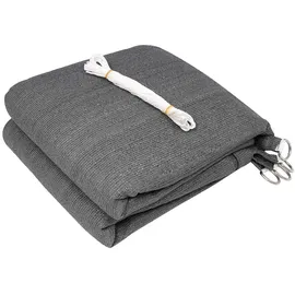 Woltu Sonnensegel Rechteck HDPE 360 x 360 cm Grau