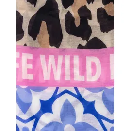 Zwillingsherz Schal Damen, Halstuch viele verschiedene Muster mit Zitronen, Schriftzug