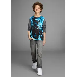 Kidsworld Langarmshirt in anthrazit | Gr.: 176/182