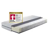 BRECKLE 7-Zonen Tonnentaschenfederkern-Matratze Flex Air ¦ weiß ¦ Maße (cm): B: 90 H: 19