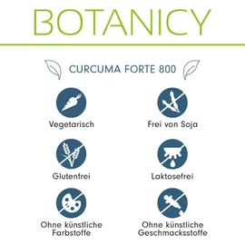 Botanicy Curcuma forte 800 mit NovaSol Curcumin Kapseln 30 St.