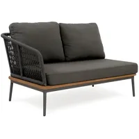 Niehoff Freeport Lounge Anbaumodul links schwarz