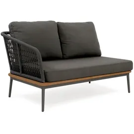 Niehoff Freeport Lounge Anbaumodul links schwarz