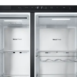 LG Side-by-Side 628 L InstaView® Eis-, Crushed Ice- und Wasserspender GSXE90EVAD