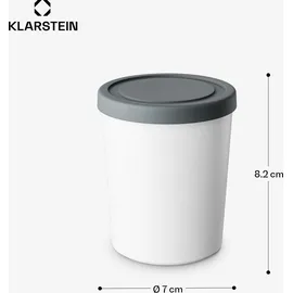 Klarstein Eisbehälter 4x 180ml Weiß