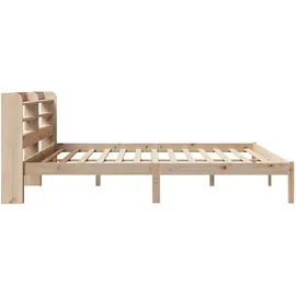 vidaXL Massivholzbett 180 x 200 cm Braun