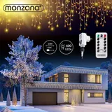 monzana Regenlichterkette LED 20m Fernbedienung