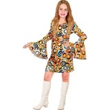 W WIDMANN MILANO Party Fashion - Kinderkostüm 70er Jahre Outfit, Kleid, Bubbles, Hippie, Dancing Queen, Schlagermove