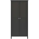 VCM ebuy24 Kleiderschrank 2 Türen kaffeefarben.