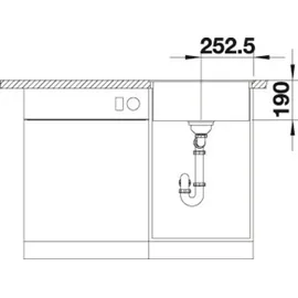 Blanco Dalago 5-F anthrazit + Excenterbetätigung