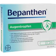Bayer Bepanthen Augentropfen 20 x 0.5 ml