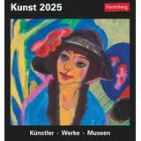 Harenberg Kunst Tagesabreißkalender blau 2025