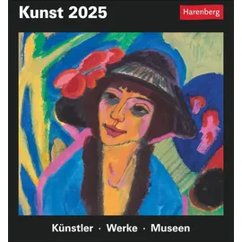 Harenberg Kunst Tagesabreißkalender blau 2025
