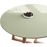 CIEEIN CIEHT PU Tischdecke Tischmatte Schreibtisch Tischfolie Schutzfolie Tischfoli Tischschutz Matte Single Side Wasserdicht Grün Rund 60cm