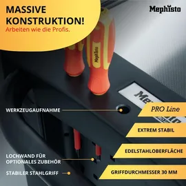 Mephisto Werkzeugwagen Carbon/Chrom/Stahl schwarz 9 Schubladen bestückt