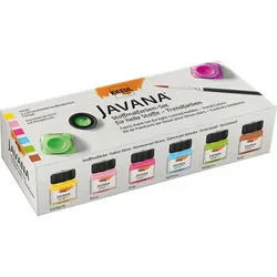 KREUL Javana Stoffmalfarben-Set Fresh Color 6 x 20ml