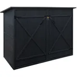 Hhg - 1er-fahrradgarage 670, Fahrradbox Geräteschuppen Gerätehaus, Mvg Abschließbar 152x184x98cm Anthrazit